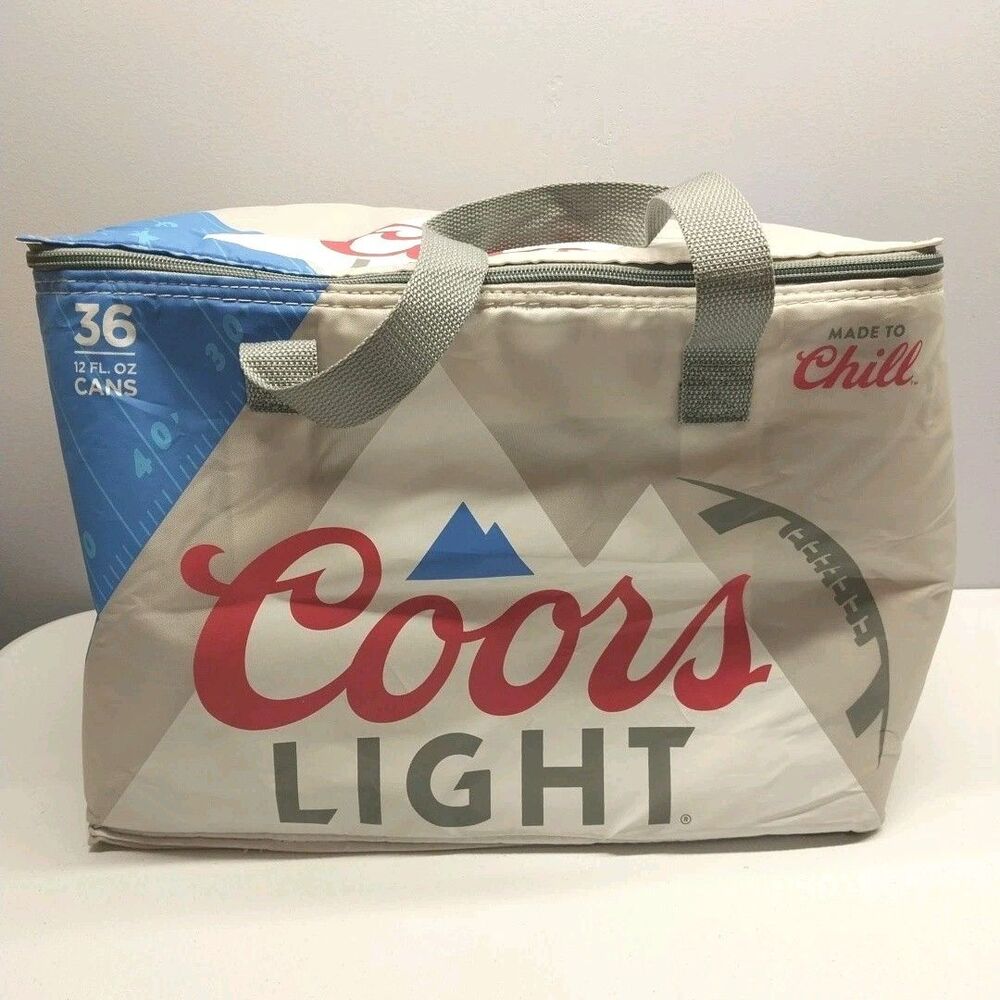Coors Light 36 Can Insulated Cooler Bag Soft Sided Beer Advertising Tote